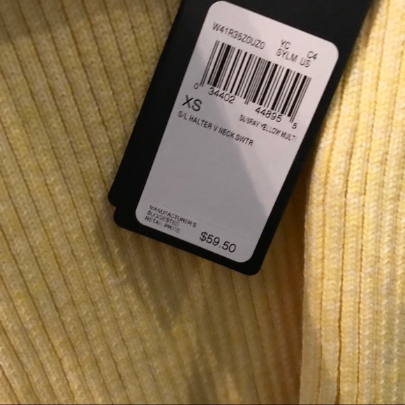 Yellow halter tank top - Picture 3 of 3